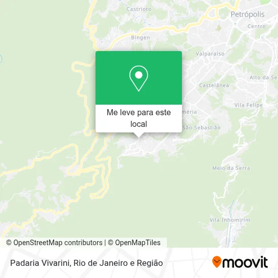 Padaria Vivarini mapa