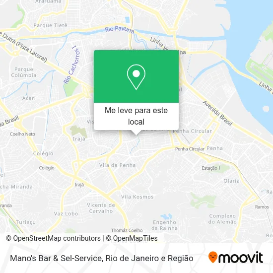 Mano's Bar & Sel-Service mapa