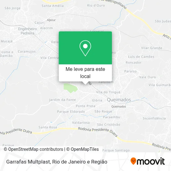 Garrafas Multplast mapa