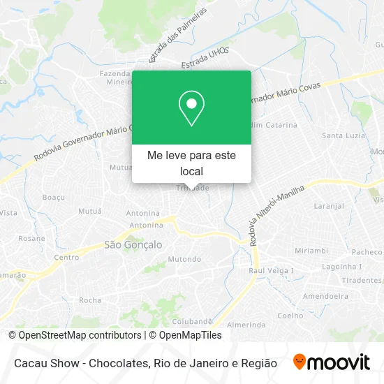 Cacau Show - Chocolates mapa