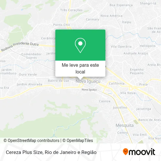 Cereza Plus Size mapa