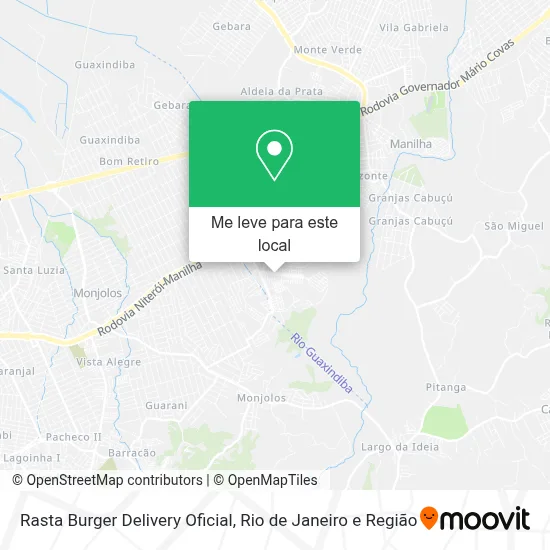 Rasta Burger Delivery Oficial mapa