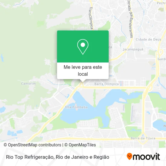 Rio Top Refrigeração mapa