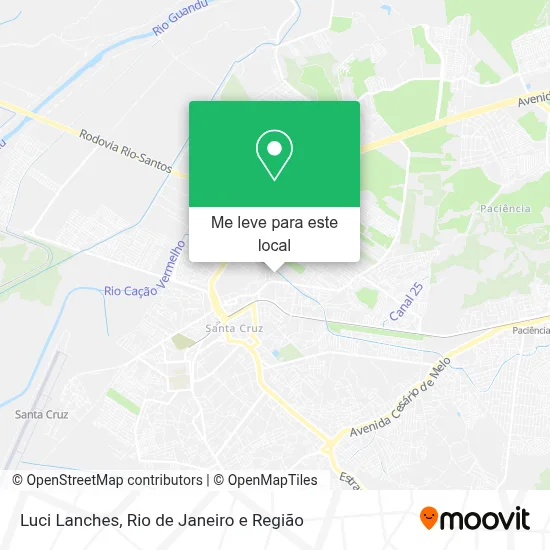 Luci Lanches mapa