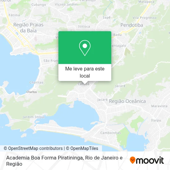 Academia Boa Forma Piratininga mapa