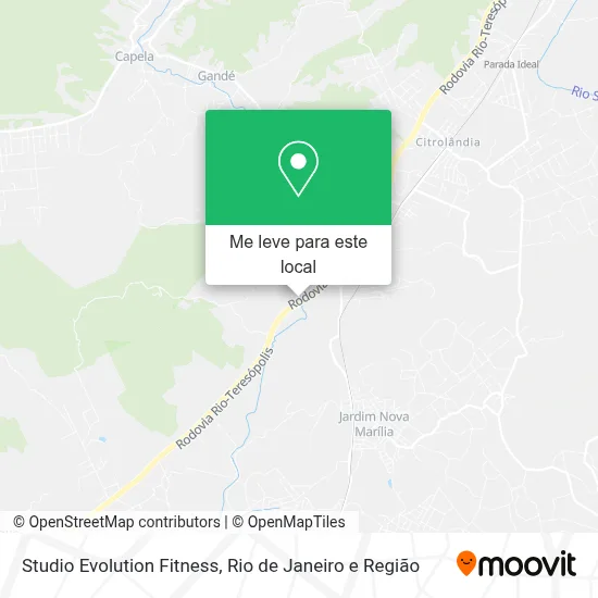 Studio Evolution Fitness mapa