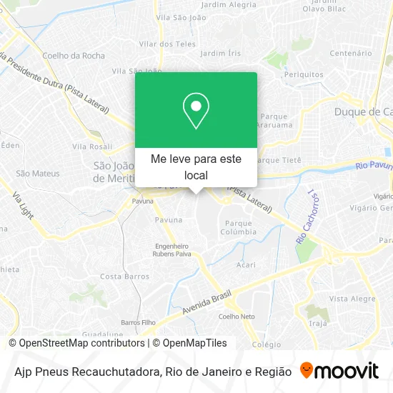 Ajp Pneus Recauchutadora mapa