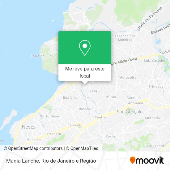 Mania Lanche mapa