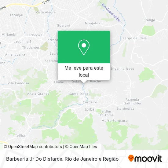 Barbearia Jr Do Disfarce mapa