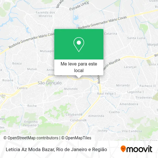 Letícia Az Moda Bazar mapa