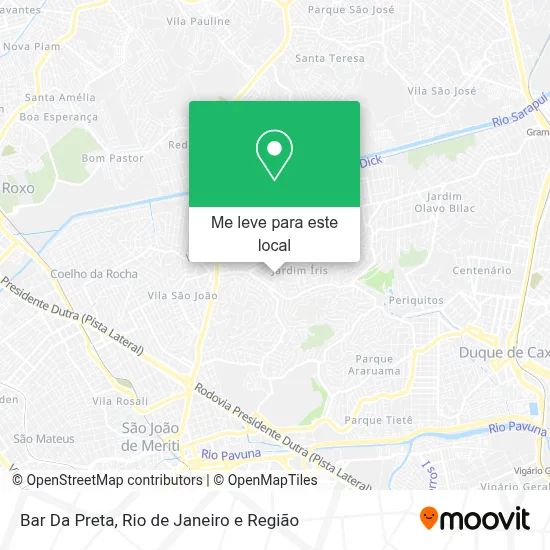 Bar Da Preta mapa