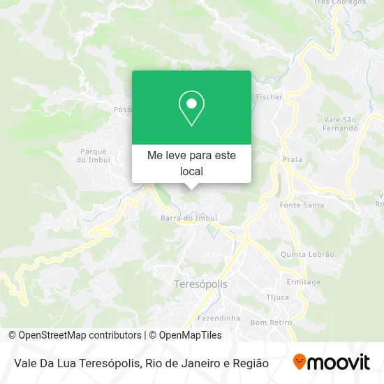 Vale Da Lua Teresópolis mapa
