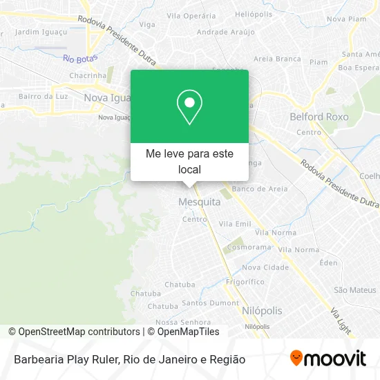 Barbearia Play Ruler mapa