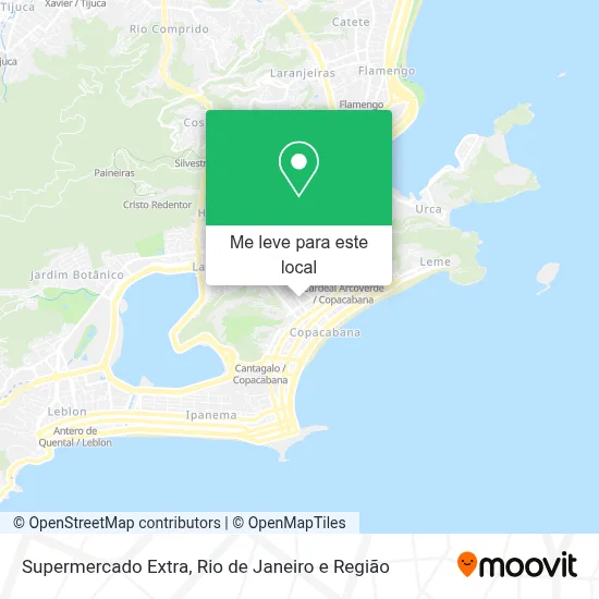 Supermercado Extra mapa