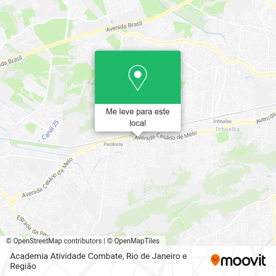 Academia Atividade Combate mapa