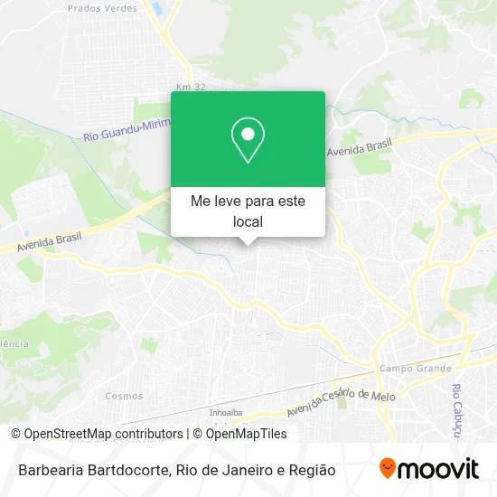 Barbearia Bartdocorte mapa