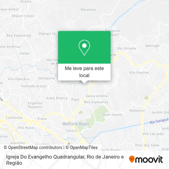 Igreja Do Evangelho Quadrangular mapa