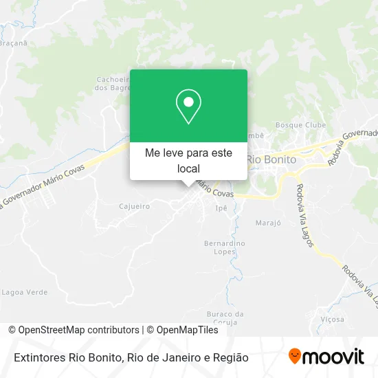 Extintores Rio Bonito mapa