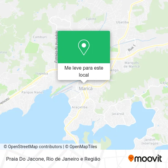 Praia Do Jacone mapa
