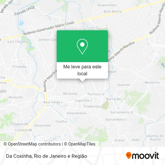 Da Coxinha mapa