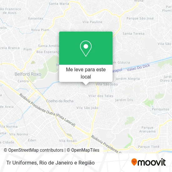 Tr Uniformes mapa