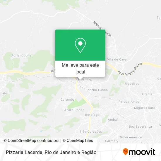 Pizzaria Lacerda mapa