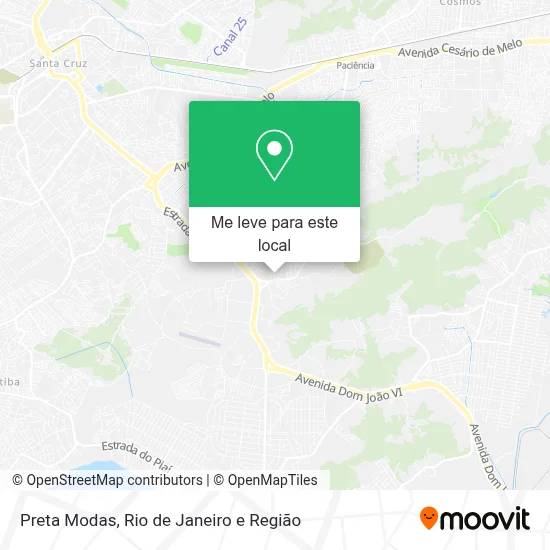 Preta Modas mapa