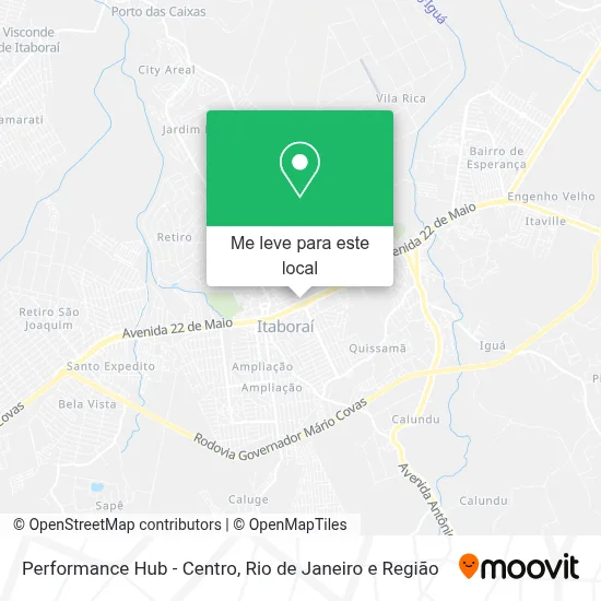 Performance Hub - Centro mapa