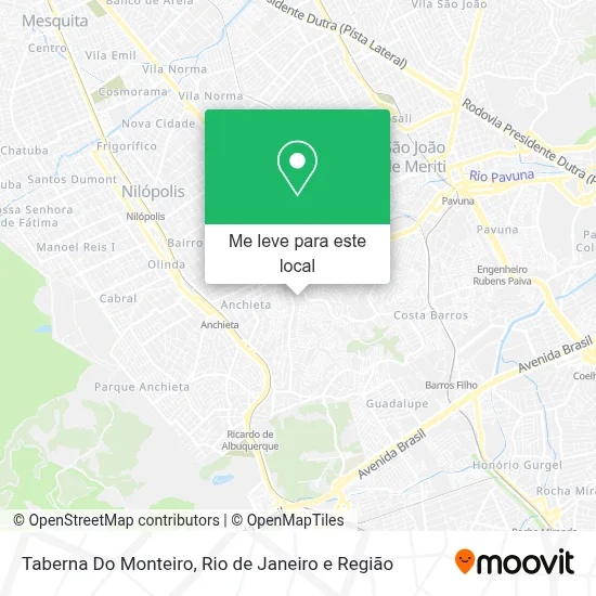 Taberna Do Monteiro mapa