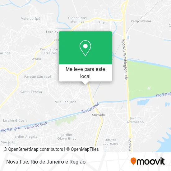 Nova Fae mapa