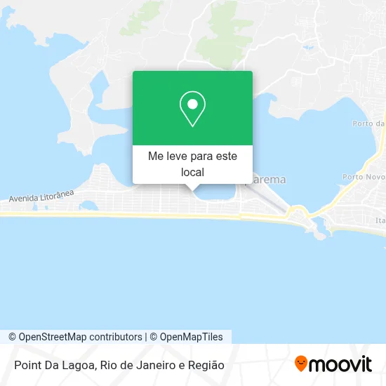 Point Da Lagoa mapa