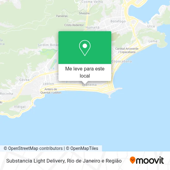 Substancia Light Delivery mapa