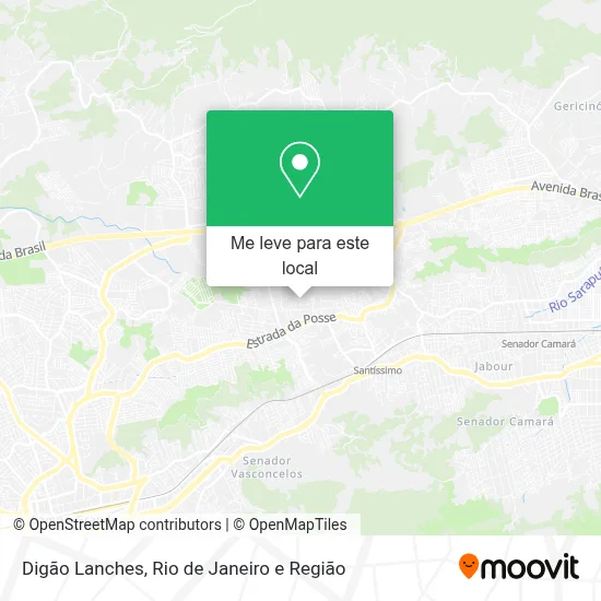 Digão Lanches mapa