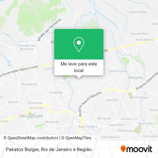 Pakatos Burger mapa