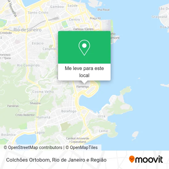 Colchões Ortobom mapa
