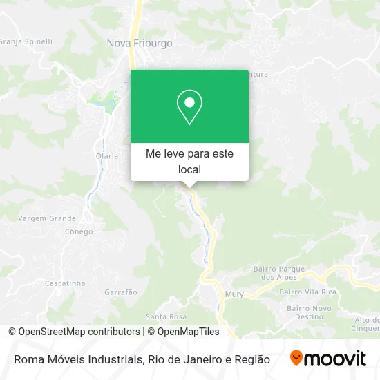 Roma Móveis Industriais mapa