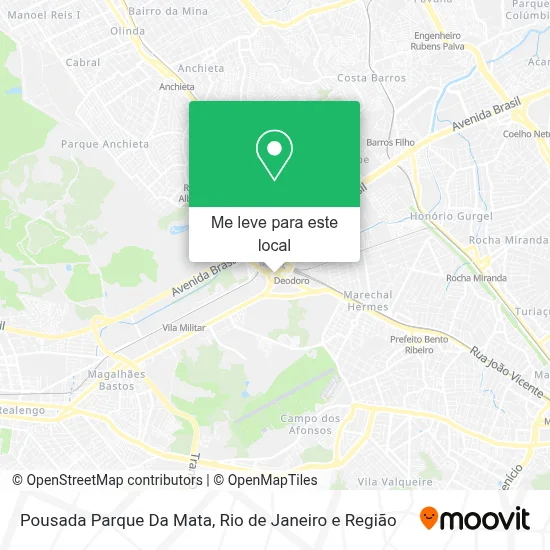 Pousada Parque Da Mata mapa