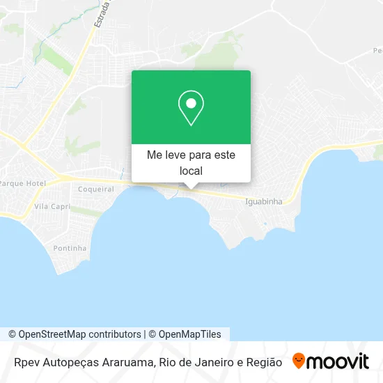 Rpev Autopeças Araruama mapa