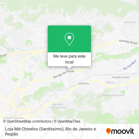 Loja Md Chinelos (Santíssimo) mapa