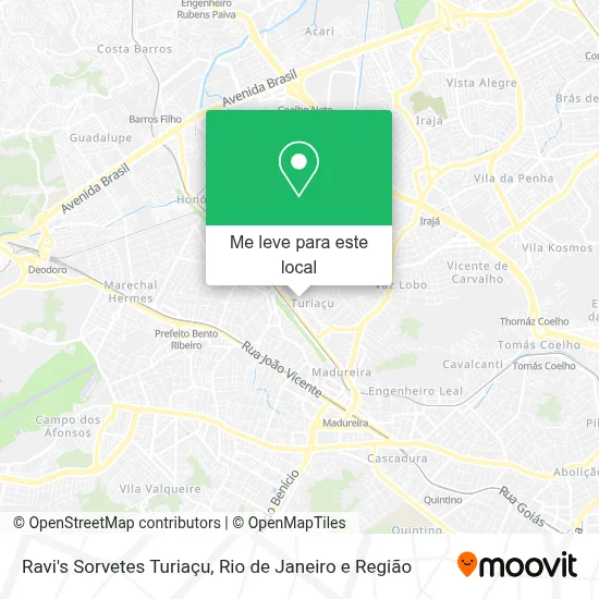 Ravi's Sorvetes Turiaçu mapa