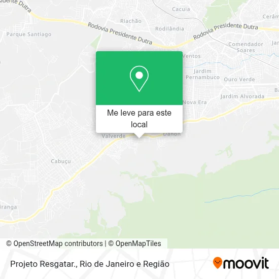 Projeto Resgatar. mapa