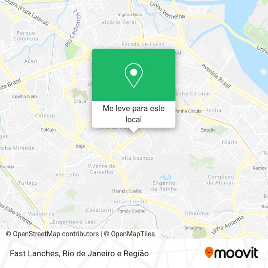 Fast Lanches mapa