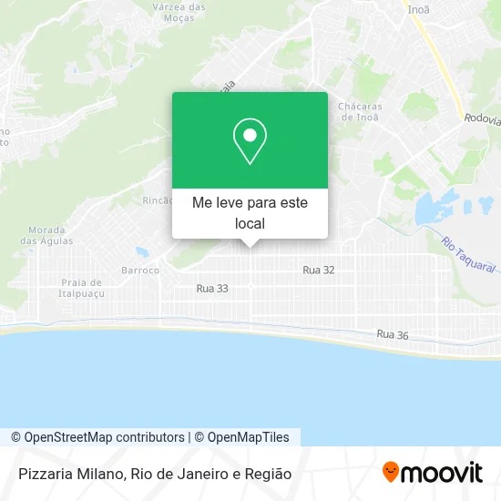 Pizzaria Milano mapa