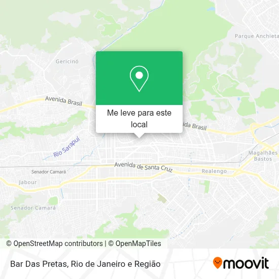 Bar Das Pretas mapa
