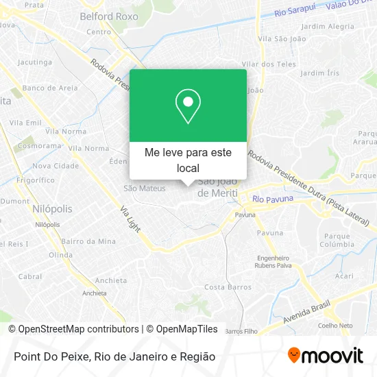 Point Do Peixe mapa