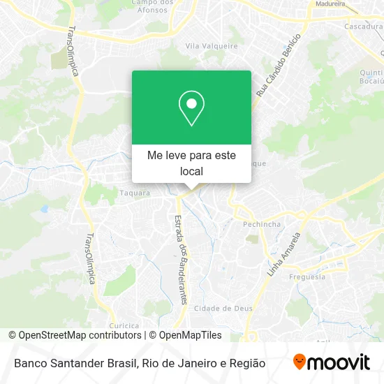 Banco Santander Brasil mapa