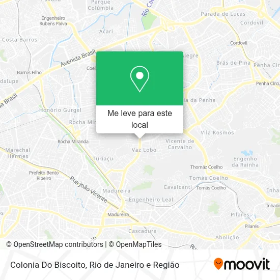 Colonia Do Biscoito mapa