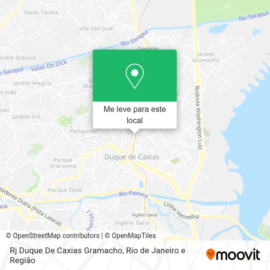 Rj Duque De Caxias Gramacho mapa