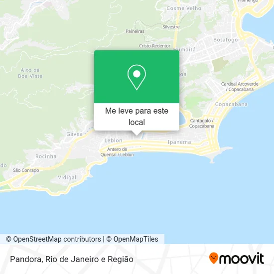 Pandora mapa