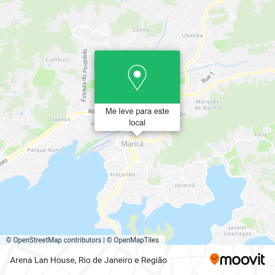 Arena Lan House mapa